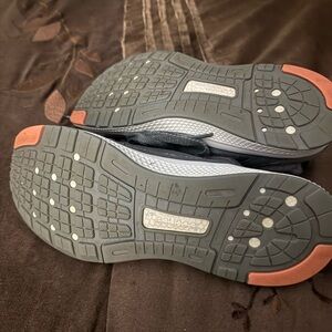 Adidas Women's Sneakers with Gray and Coral Accents